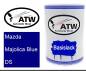 Preview: Mazda, Majolica Blue, DS: 500ml Lackdose, von ATW Autoteile West.